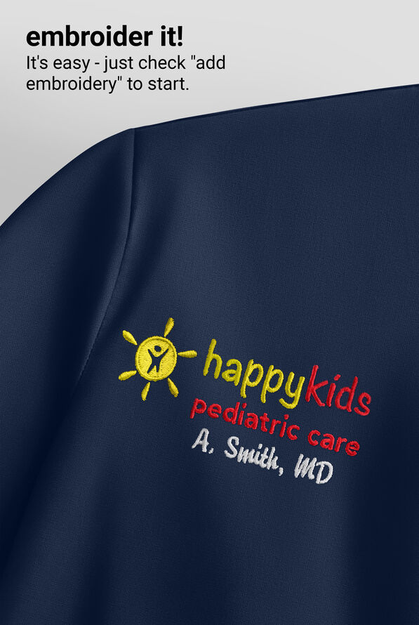 Wink Renew Women's 2-Pocket STRETCH Dolman Sleeve Shirt Collar Scrub Top - Navy - 4