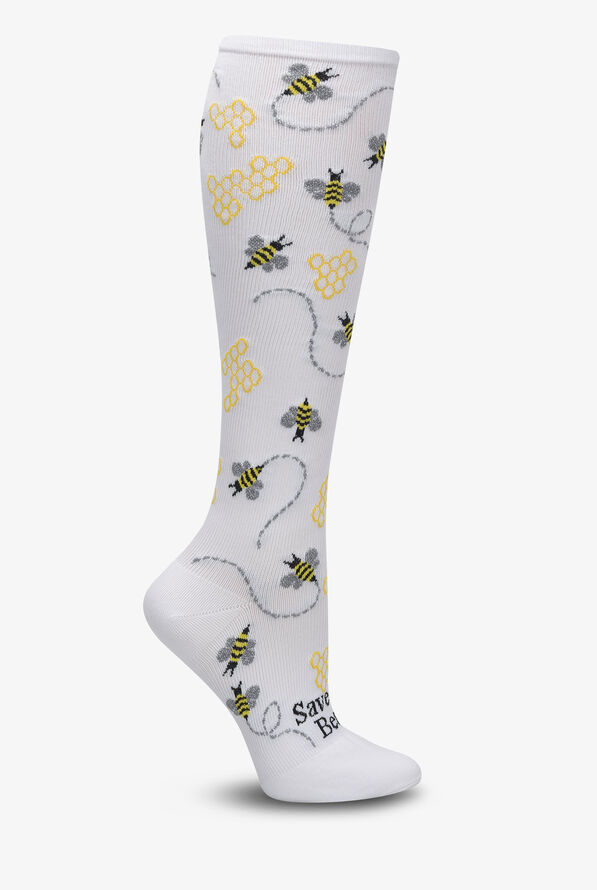 Nurse Mates Save The Bees Women's 12-14 mmHg Wide Light Compression Socks - null - 1