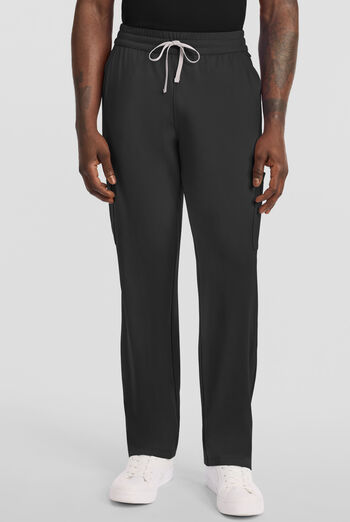 Cherokee Achieve Men's 5-Pocket STRETCH Straight Leg Cargo Knit Scrub Pants