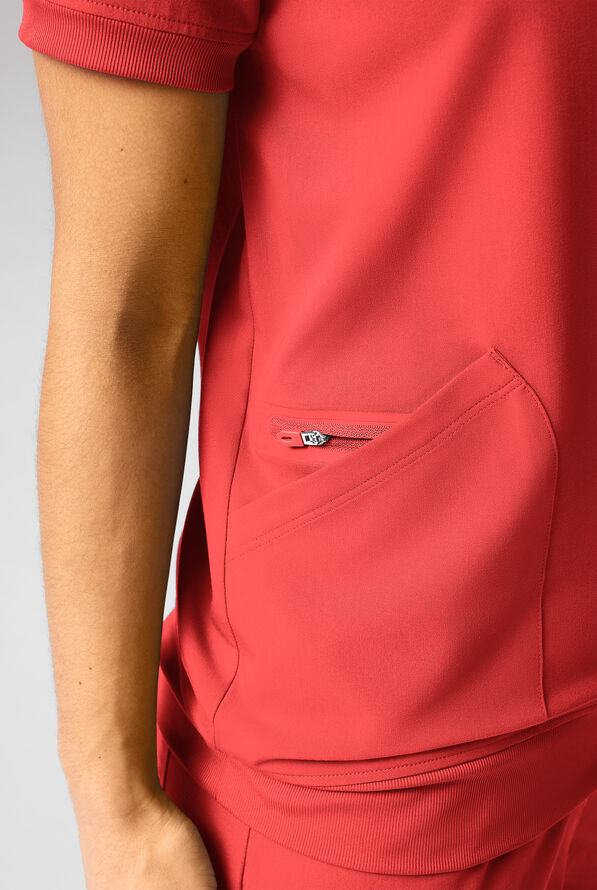 Hypothesis Kentica Crew Women’s 4-Pocket Scrub Top - Radiant - 6