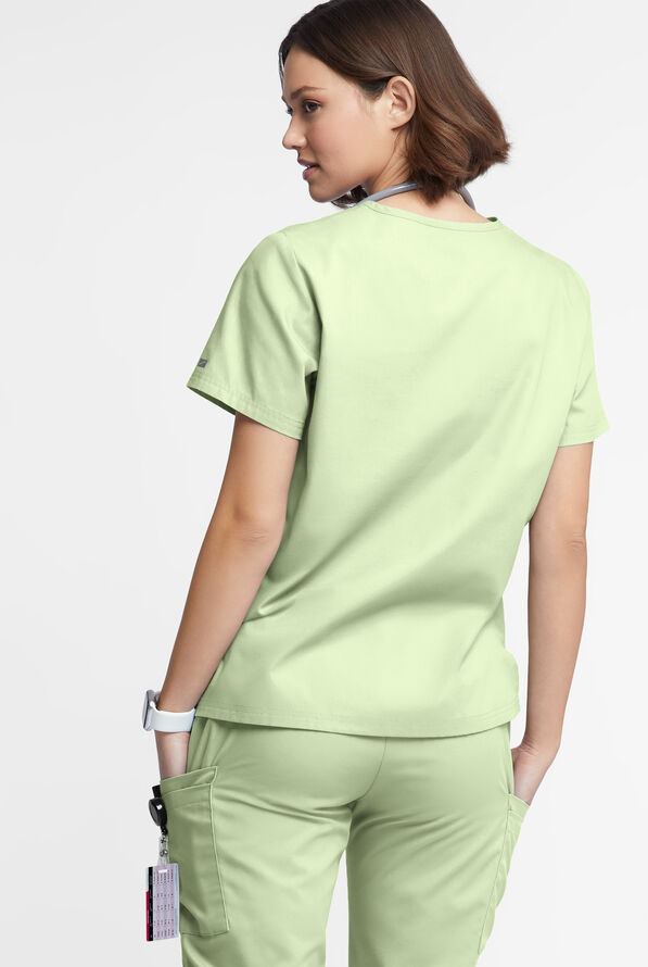 Butter-Soft Originals Women's 2-Pocket V-Neck Scrub Top - Spring Mint - 3