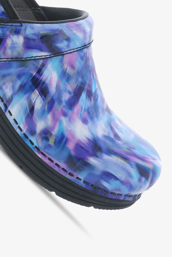 Dansko Women's LT Pro Blue Crush Patent Leather Nursing Clogs - null - 3