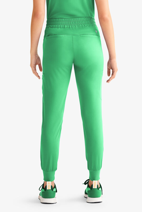 HH Works by Healing Hands Rhea Women's 6-Pocket STRETCH Cargo Jogger Scrub Pants - Surreal Green - 3