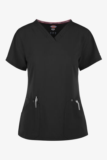 Blusa m&eacute;dica Dickies EDS NXT con cuello en V y 4 bolsillos para mujer