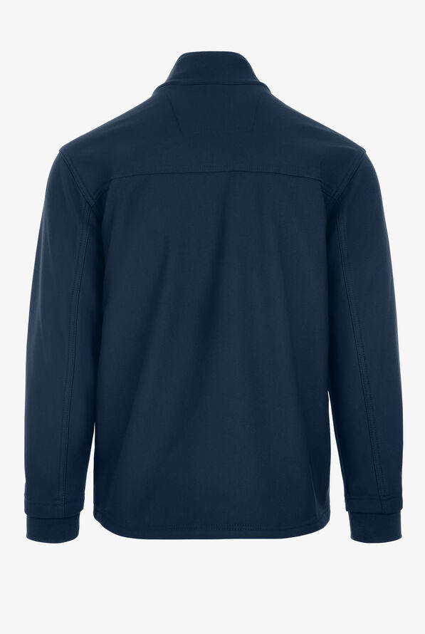 Carhartt Force Rugged Flex Men's 3-Pocket Bonded Fleece Scrub Jacket - Navy - 2