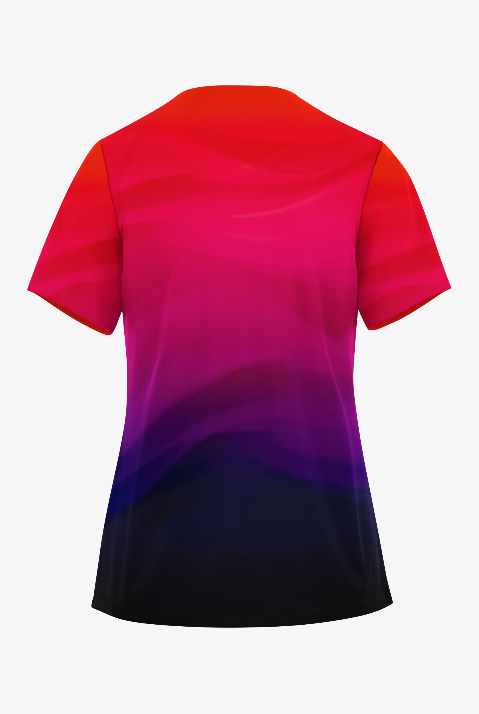 Easy STRETCH Calming Haze Onyx Women's V-Neck Top, Printed