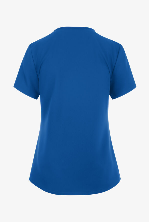 Cherokee Workwear Originals Ultra Women's 3-Pocket V-Neck Scrub Top - Royal - 2