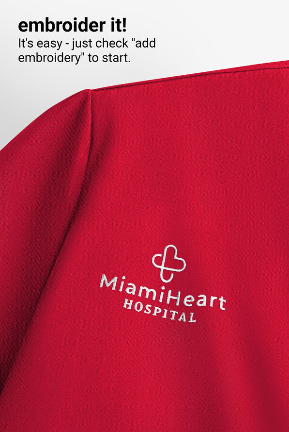 Infinity Pursuit Women's 3-Pocket STRETCH V-Neck Scrub Top - Cherry Pop - 6