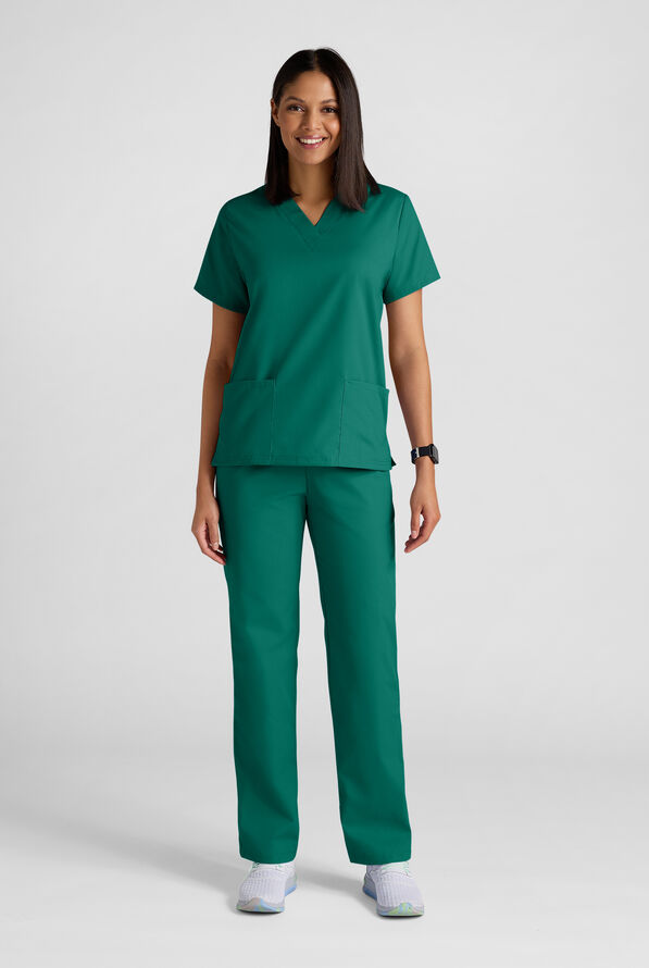 Strictly Scrubs Women's 4-Pocket Scrub Set - Hunter - 2