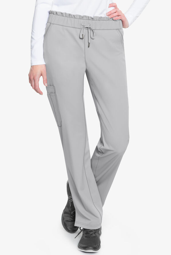 Med Couture Peaches Merrow Waist Cargo Scrub Pants, Scrub Pants