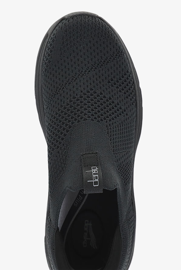 Dansko Women's Pep Black Knit Athletic Lace Up Shoes - Black - 2