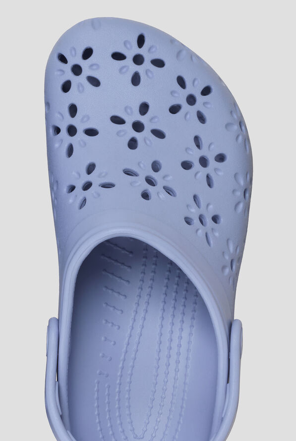 Crocs&trade; Women's Blue Haze Floral Cut Out Classic Clog - null - 2