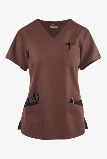 Butter-Soft Originals Women's 7-Pocket Curved V-Neck Scrub Top