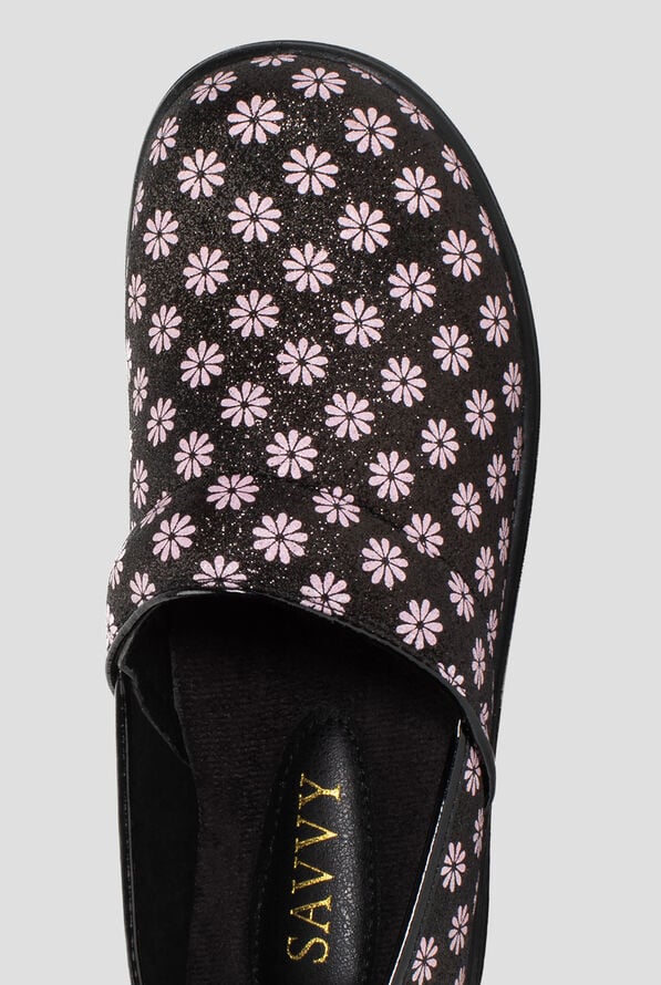 Zuecos de enfermería Savvy Brandy Pink Daisy para mujer - null - 2