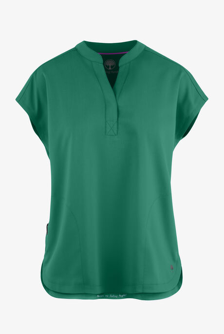 Healing Hands Purple Label Journey Women's 2-Pocket STRETCH Dolman Sleeve Mandarin Collar Scrub Top