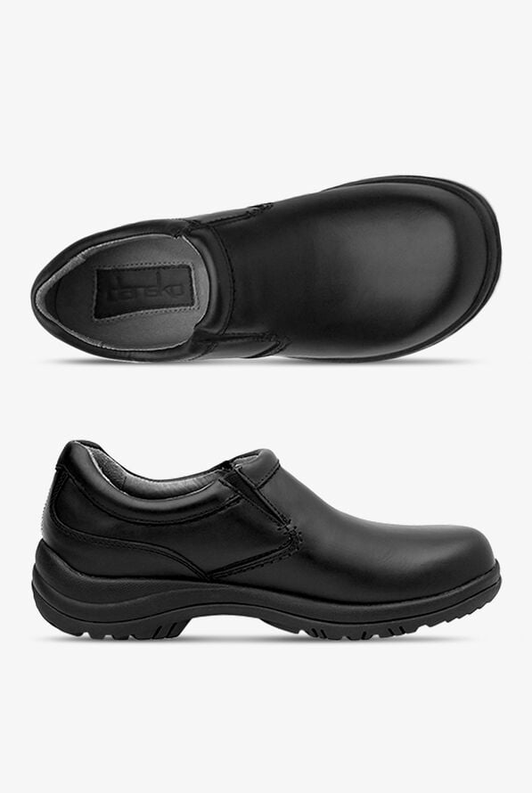 Dansko Men's Wynn Black Slip On Shoes - Black - 1