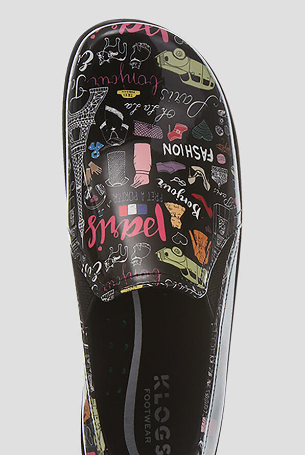 Klogs Moxy Women's Slip Resistant Paris Print Clogs - null - 2