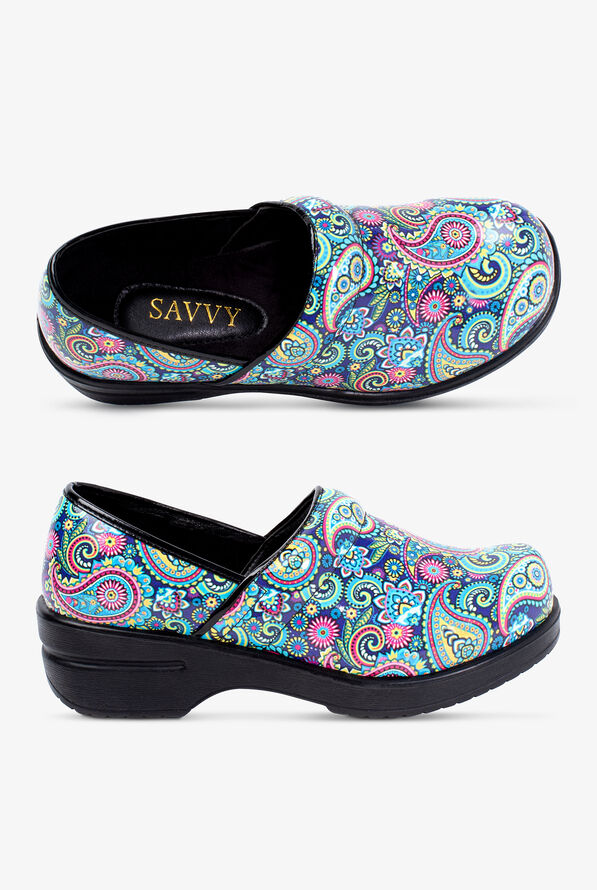 Savvy Women's Brandy Paisley 2 Nursing Clogs - null - 1