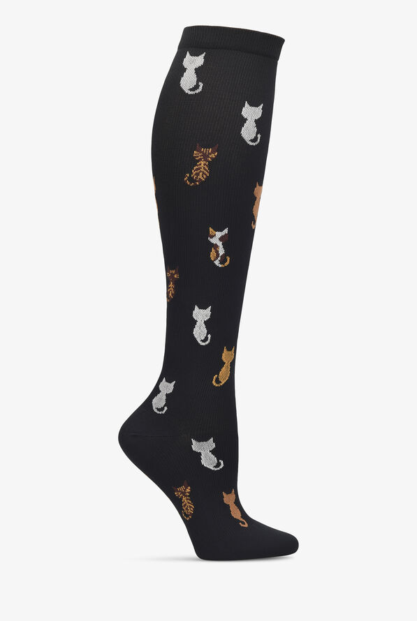 Nurse Mates Cat Tails Women's 12-14 mmHg Light Compression Socks - null - 1