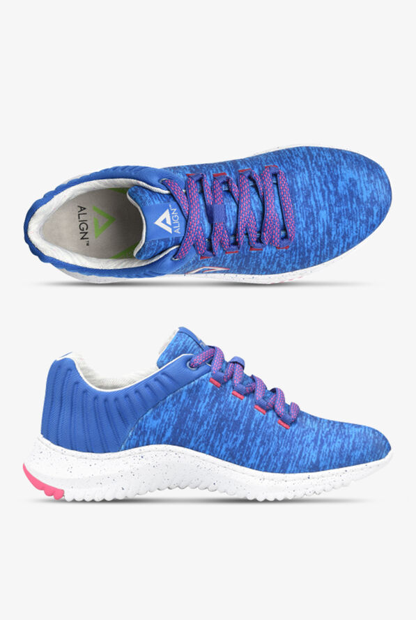 Zapatillas deportivas de enfermer&iacute;a Nurse Mates Align Elin Navy/Fuchsia con cordones para mujer - null - 1