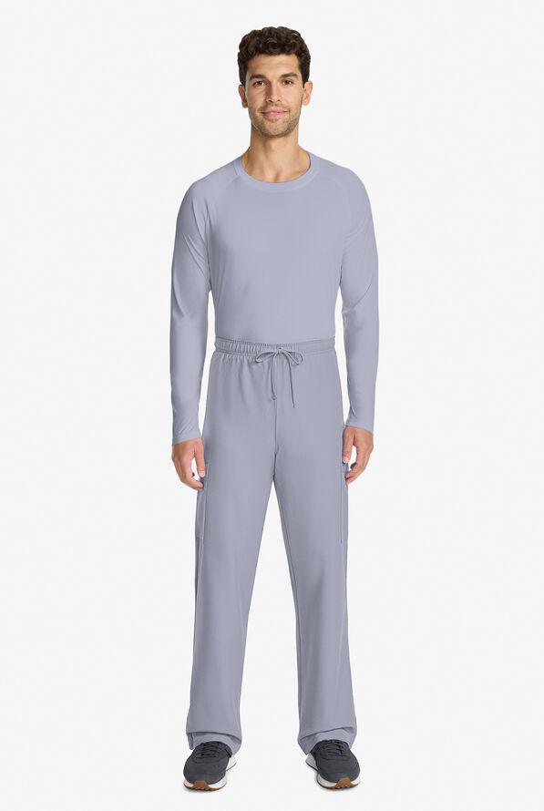 Cherokee Workwear Originals Ultra Unisex 3-Pocket Drawstring Straight Leg Scrub Pants - Grey - 5