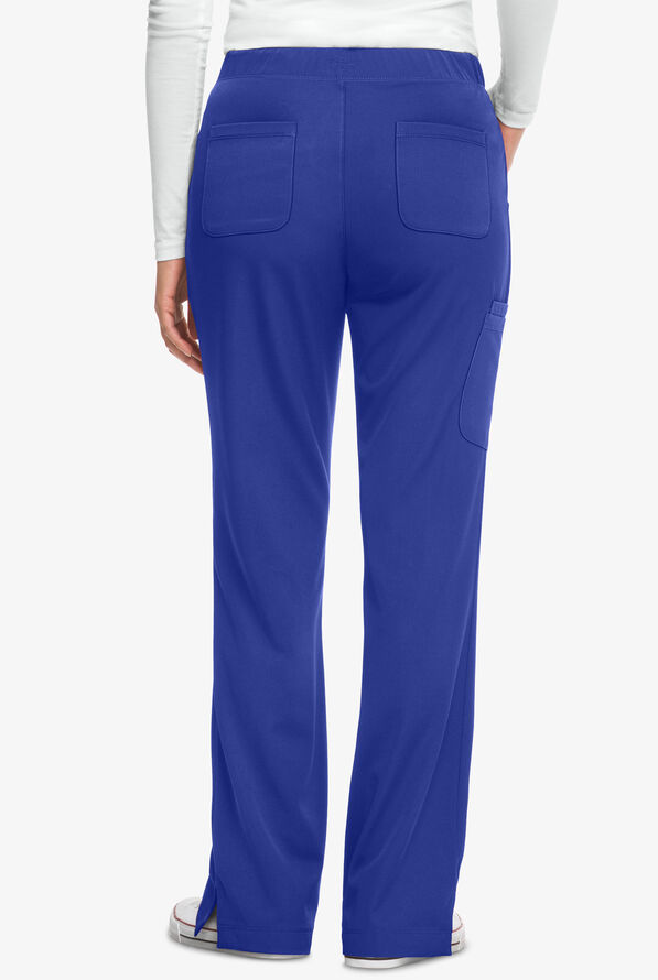 HH Works by Healing Hands Rebecca Women's 6-Pocket STRETCH Drawstring Waist Cargo Scrub Pants - Petite - Galaxy - 2