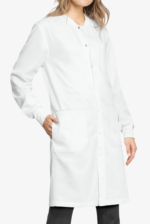 Workwear Revolution Tech Unisex Snap Front Lab Coat, Lab Coats