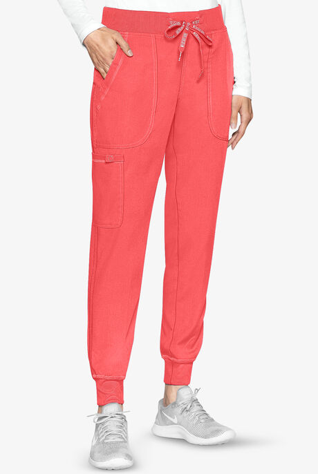 Med Couture Touch Women's 5-Pocket STRETCH Cargo Yoga Jogger Scrub Pants