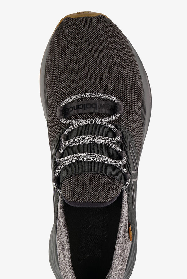 New Balance Men's Fresh Foam Roav Blacktop/Gum Athletic Lace-Up Nursing Shoes - null - 2