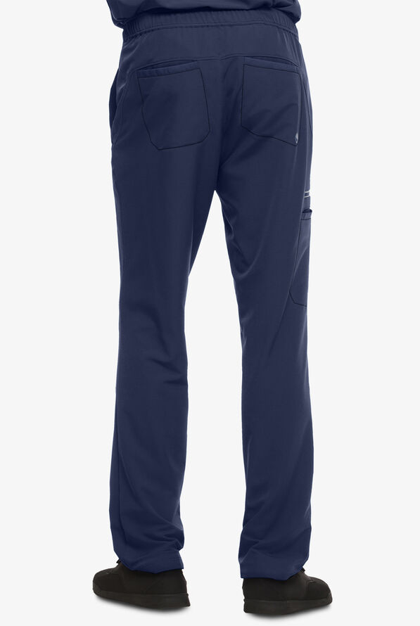 Healing Hands HH360 Noah Men's 6-Pocket Cargo Scrub Pants - Navy - 2