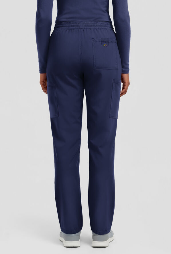 Dickies Forge Women's 6-Pocket Straight Leg Cargo Scrub Pants - Navy - 2