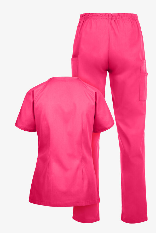 Conjunto de uniforme m&eacute;dico Strictly Scrubs Classic para mujer - Fuchsia - 4