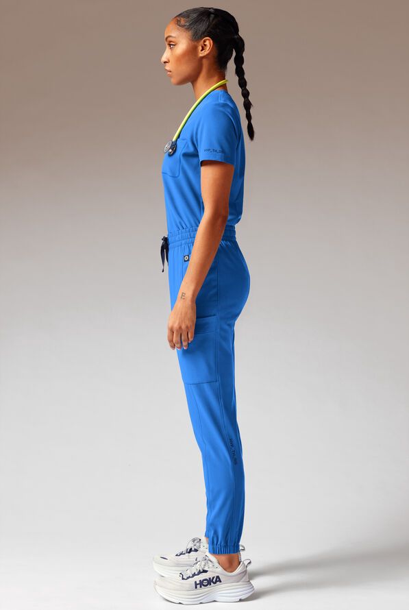 Hypothesis Cache Women&rsquo;s 6-Pocket Jogger Scrub Pant - Royal - 4