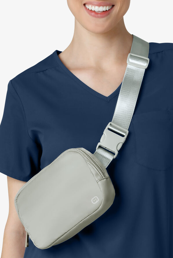 Wink 'Chatelaine Belt Bag' Silver Grey Women's Belt Bag - Silver Grey - 4