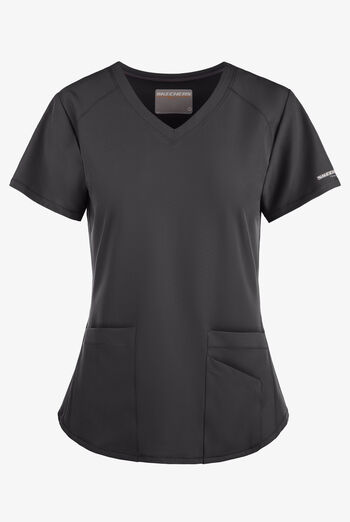 Blusa m&eacute;dica Skechers by Barco Vitality STRETCH con cuello en V y 3 bolsillos para mujer