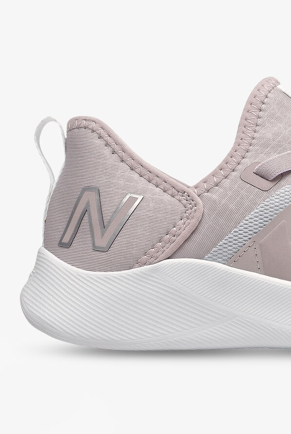 New Balance Logwood/ Star Glo/ Silver Metallic Beaya Women's Slip On Athletic Nursing Shoes - null - 5