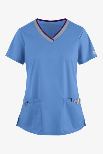 Butter-Soft STRETCH Women's 4-Pocket Active Rounded V-Neck Scrub Top