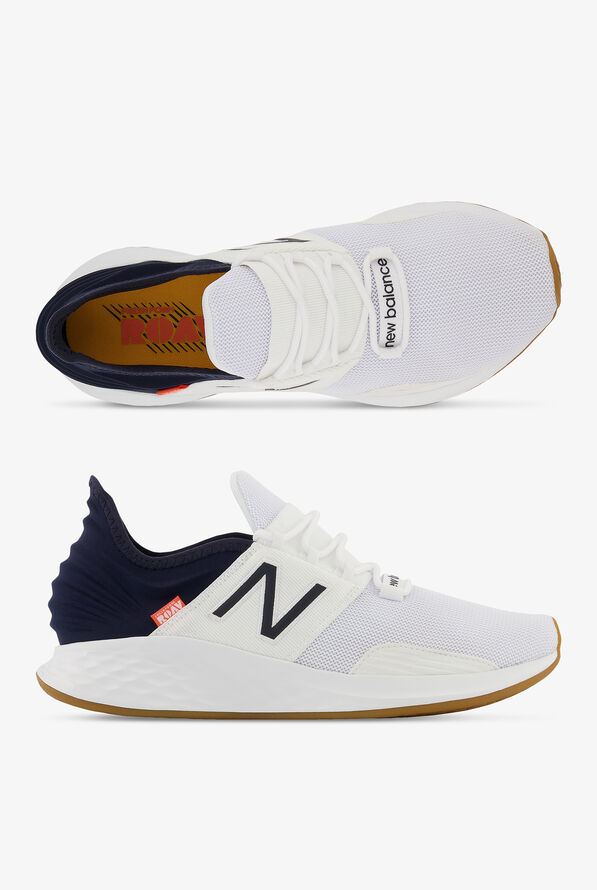 New Balance Men's Fresh Foam Roav White/Eclipse Athletic Lace Up Nursing Shoes - null - 1