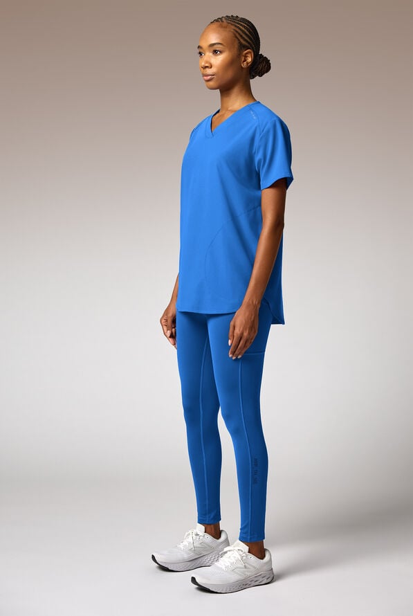 Blusa m&eacute;dica Hypothesis STRETCH estilo t&uacute;nica con 2 bolsillos para mujer - Royal - 6