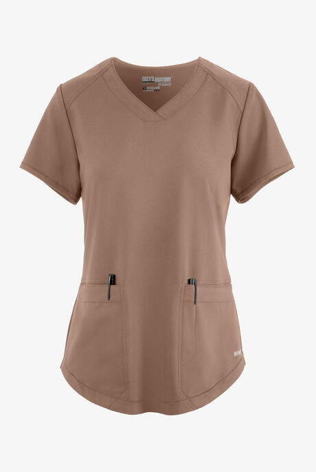 Grey's Anatomy by Barco Evolve STRETCH Rhythm Women's 2-Pocket V-Neck Scrub Top