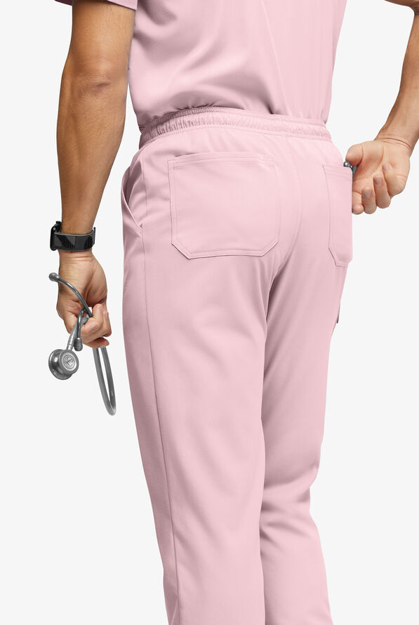 Advantage STRETCH Men's 6-Pocket Cargo Scrub Pants - Light Pink - 3