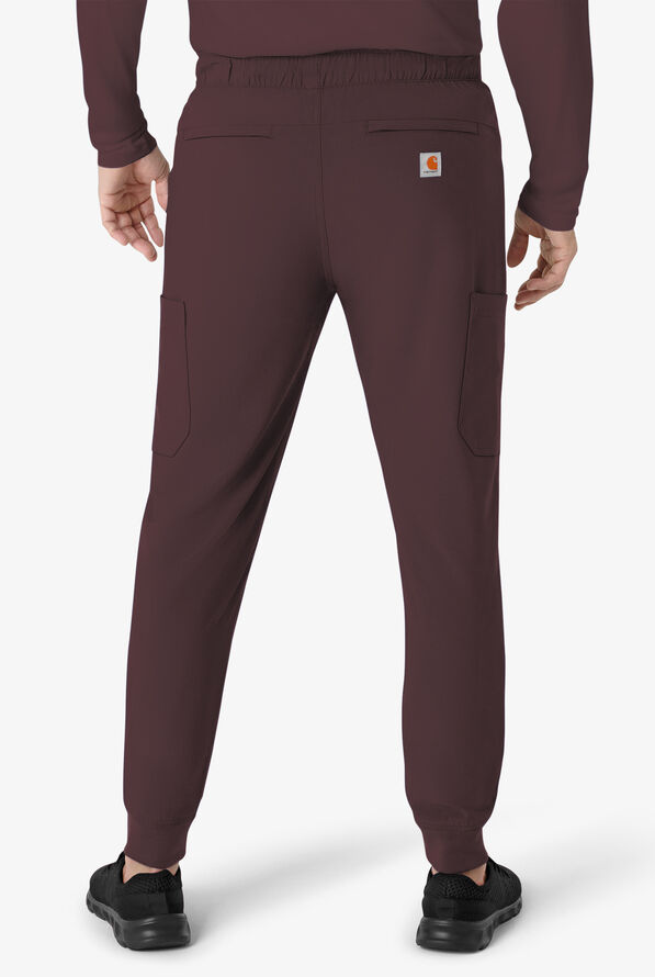 Carhartt Cross-Flex Men's 7-Pocket STRETCH Cargo Jogger Scrub Pants - Dark Sepia - 2