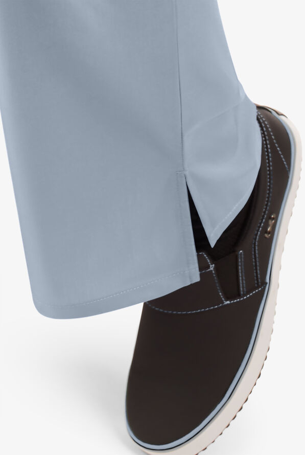 Cherokee Workwear Women's 3-Pocket Flare Leg Drawstring Scrub Pants - Grey - 5