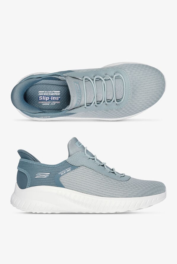 Skechers Bobs Women's SLIP-INS Sport Squad Chaos Sage Athletic Nursing Shoes - null - 1