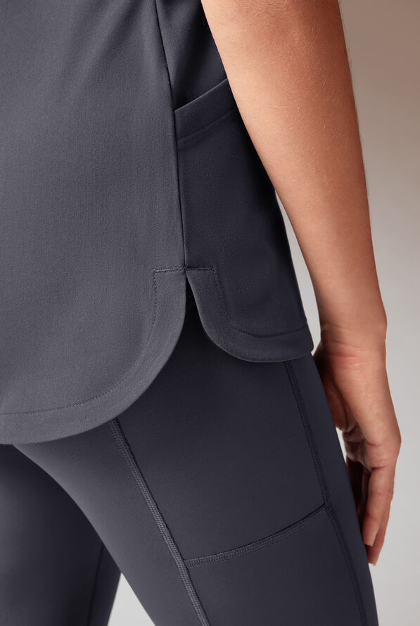 Blusa m&eacute;dica Hypothesis Meta-Base 2 con cuello en V y 2 bolsillos para mujer - Pewter - 6