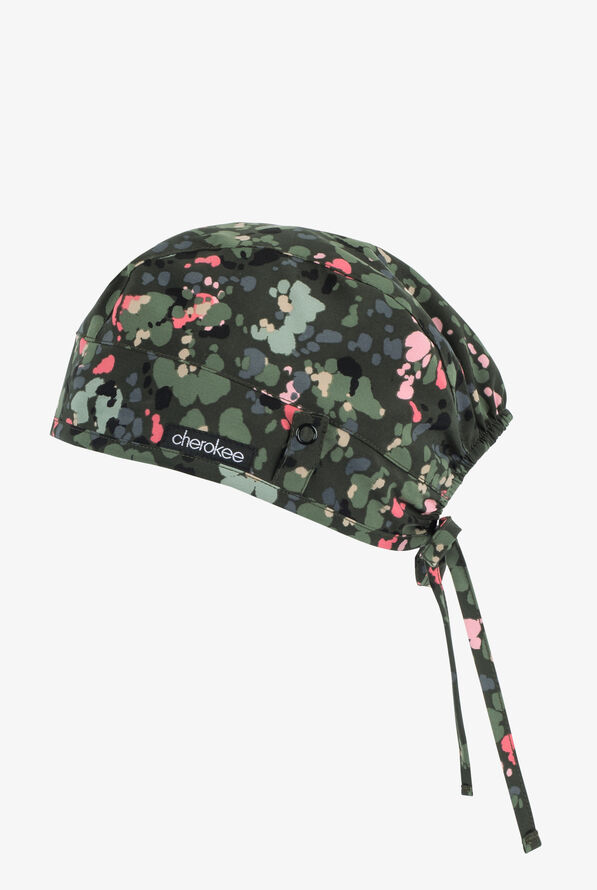 Cherokee Genuine What The Spec? Abstract Unisex STRETCH Print Scrub Hat - null - 1