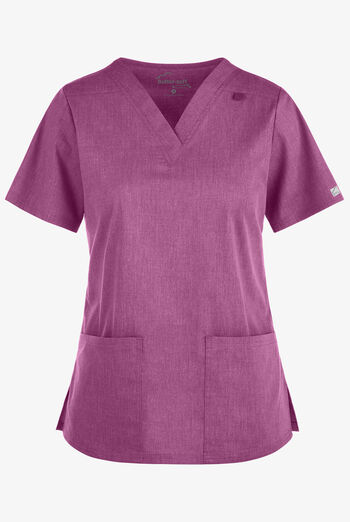 Blusa m&eacute;dica Butter-Soft STRETCH con cuello en V y 4 bolsillos para mujer
