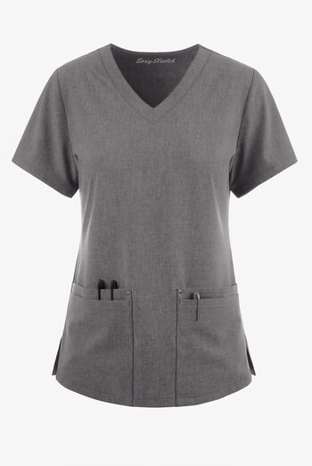 Easy STRETCH Lina Mitered Women's 4-Pocket V-Neck Scrub Top