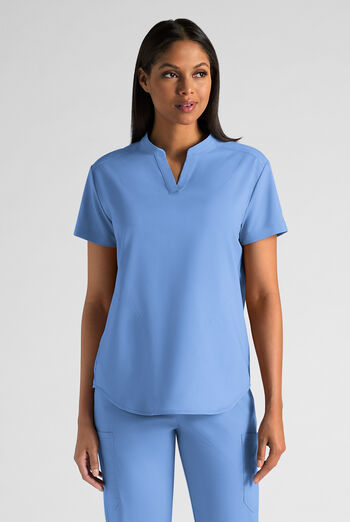 Butter-Soft STRETCH FLXTEK+ Women's 2-Pocket Oversized Henley Scrub Top