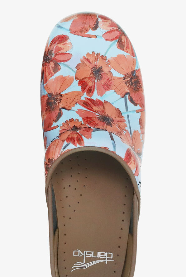 Dansko Women's Professional Poppies Patent Leather Nursing Clogs - null - 2